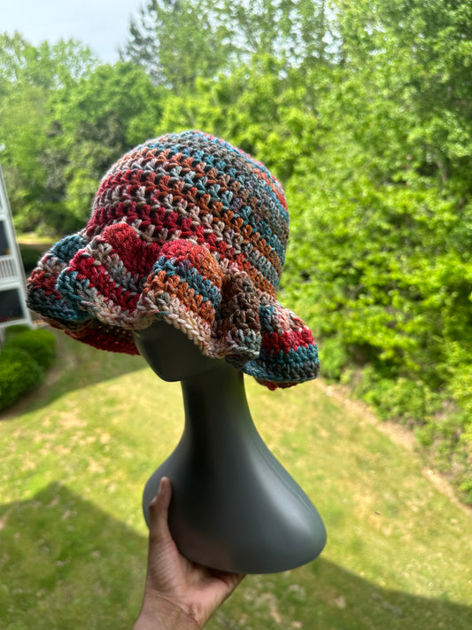 Crochet Wavy Brim Hats (Newbies)